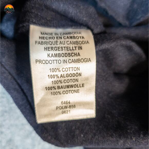 Legendary Whitetails Button-Up Shirt Navy Blue Flannel Long Sleeve Men's Sz 2XL - Picture 10 of 11